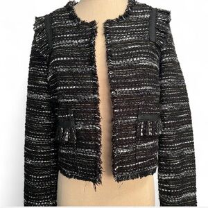 Joie Tweed Perlyn Blazer Size Small